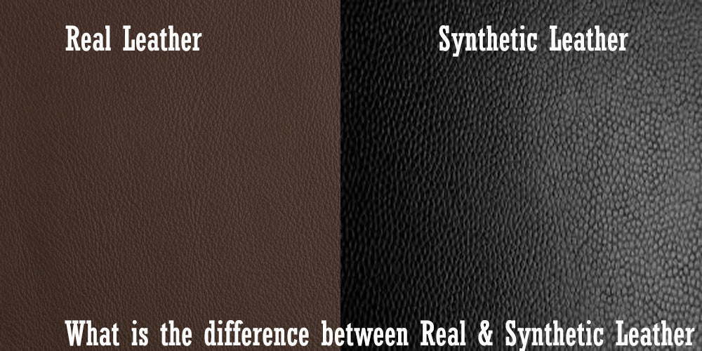 What is the difference between Real & Synthetic Leather – Black