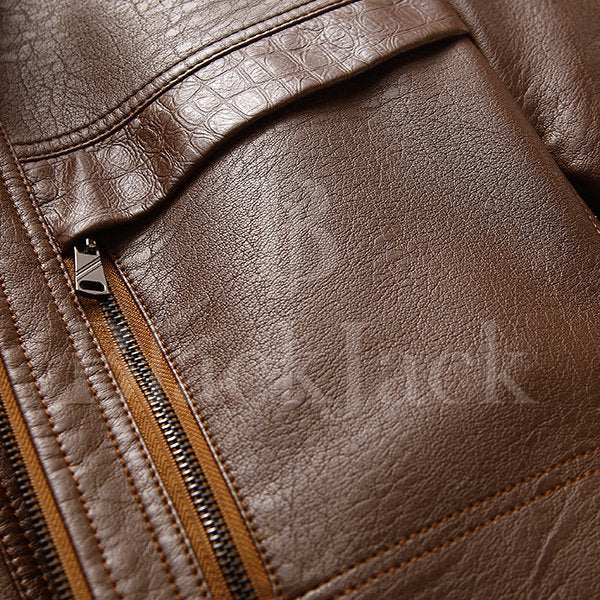 Business Thicken Leather Jacket|BlackJack Leathers