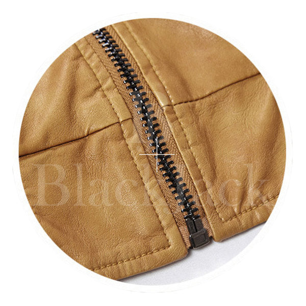 Slim Fit Hooded Leather Jacket|BlackJack Leathers