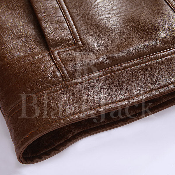 Business Thicken Leather Jacket|BlackJack Leathers