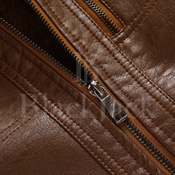 Business Thicken Leather Jacket|BlackJack Leathers