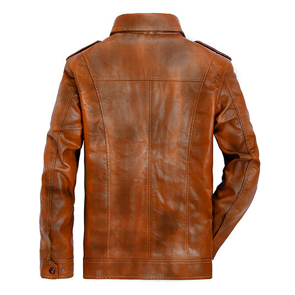 Waxed Slim Fit Sheep Leather Jacket|BlackJack Leathers 