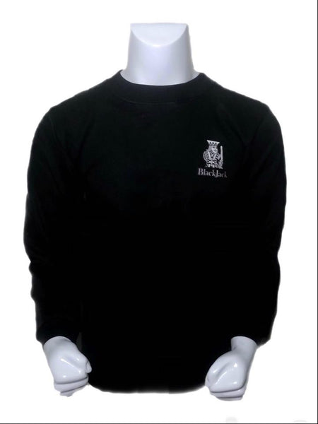 men kings Black sweatshirt | Black Jack Leathers