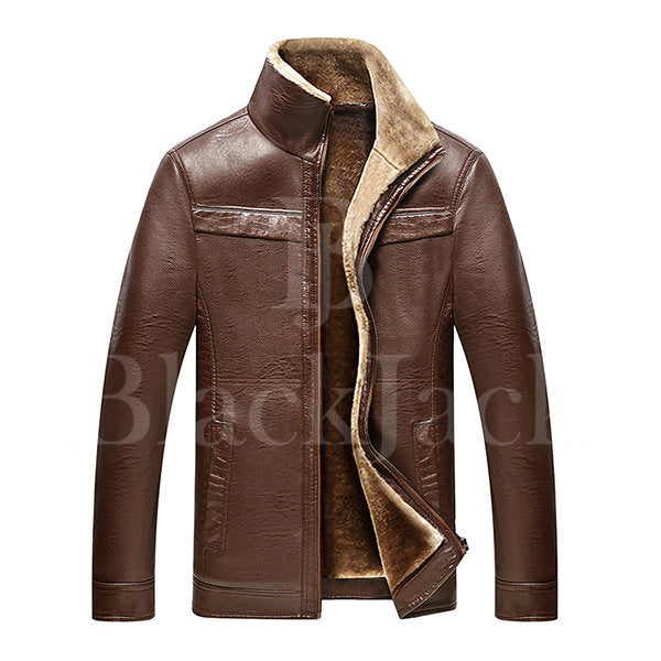 Business Thicken Leather Jacket|BlackJack Leathers