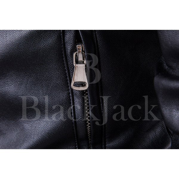 Zipper Black Sheep Leather Jacket|BlackJack Leathers 