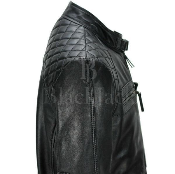 Fancy Inner Buffalo Leather Jacket|BlackJack Leathers