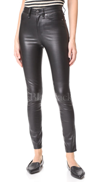 Supreme Leather Skinny Jeans|BlackJack Leathers