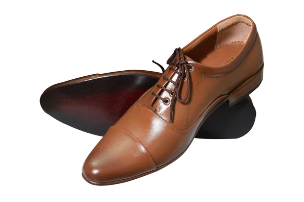 Men Oxfords brown Leather Formal Shoes