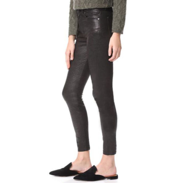 Saggi Skinny Leather Pants | Black jack leathers