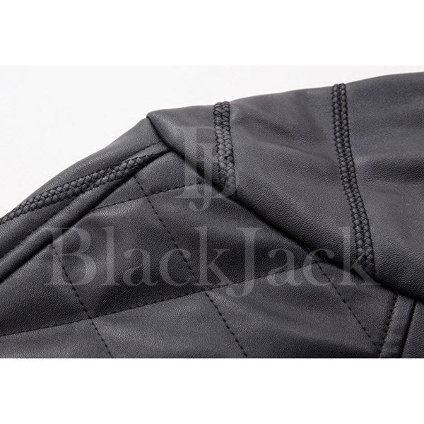 Premium Chest Pockets Leather Jacket|BlackJack Leathers 