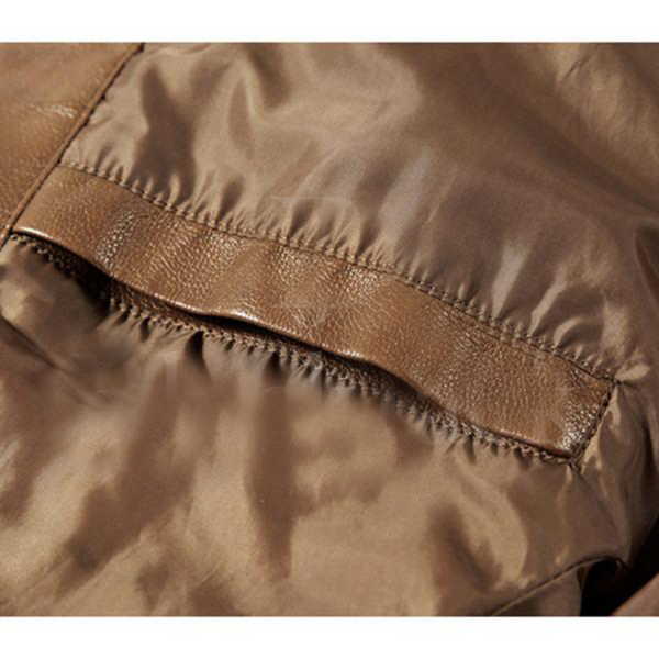 Titan Stylish Zipper Pockets Leather Jacket