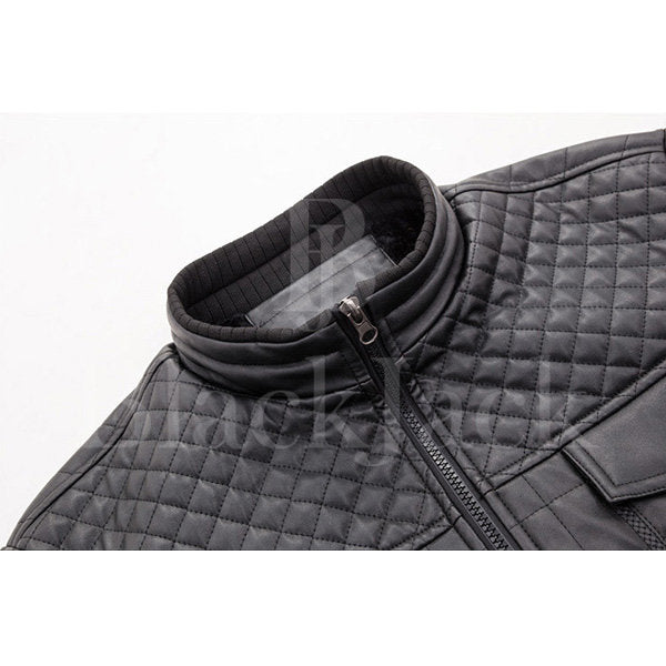 Black Fold Metal Coat Leather Jacket|BlackJack Leathers 