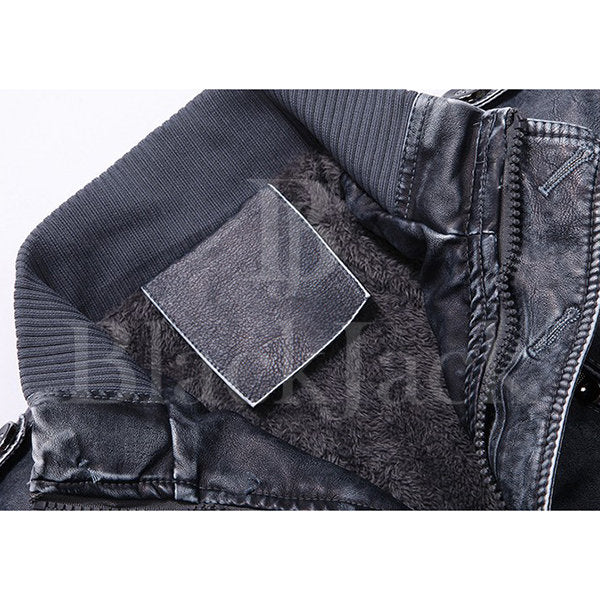 Biker’s leather belt thick Jacket|BlackJack Leathers 