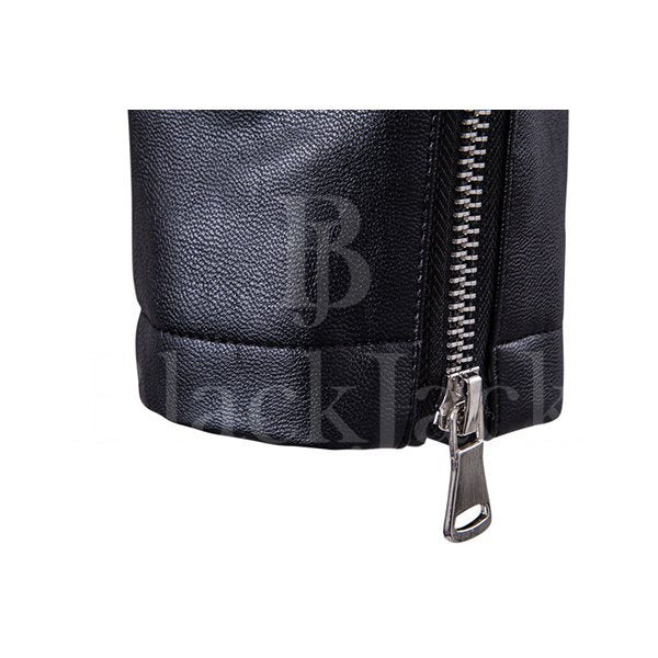 Zipper Black Sheep Leather Jacket|BlackJack Leathers 