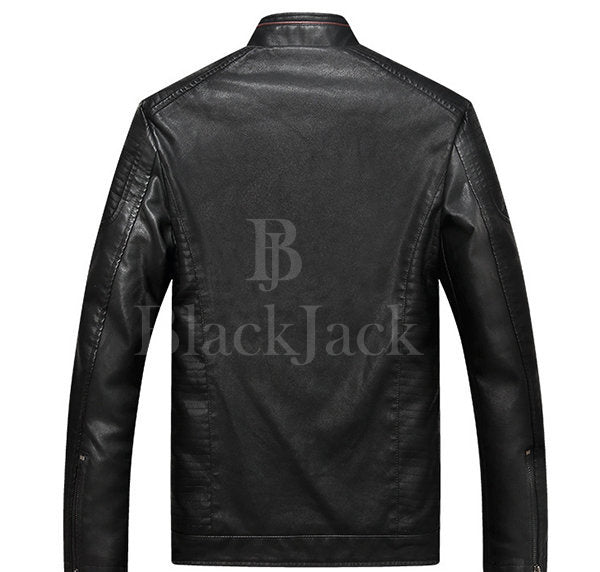 Warm Pockets Washable Leather Jacket|BlackJack Leathers 