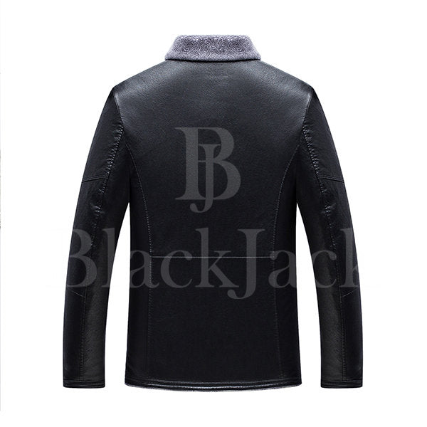 Multi-Pockets thicken business Leather Jacket|BlackJack Leathers 