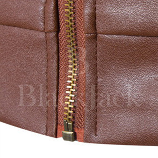 Stylish Chest Pocket Leather Jacket|BlackJack Leathers 