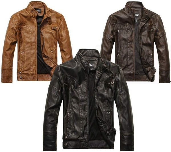Slim Fit Jacke aus Schafsleder für Herren