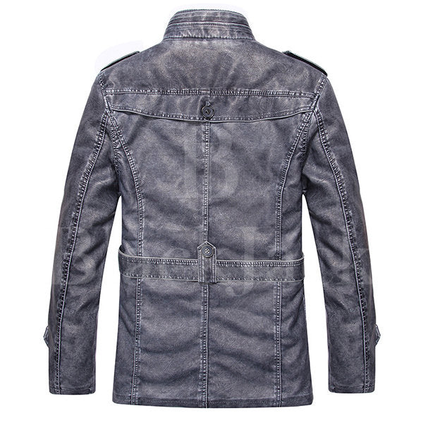 Biker’s leather belt thick Jacket|BlackJack Leathers 