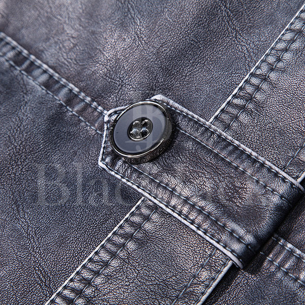 Biker’s leather belt thick Jacket|BlackJack Leathers 