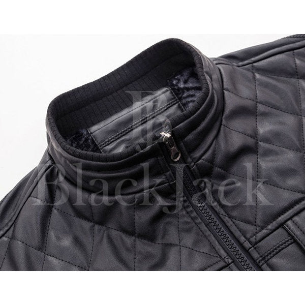 Premium Chest Pockets Leather Jacket|BlackJack Leathers 