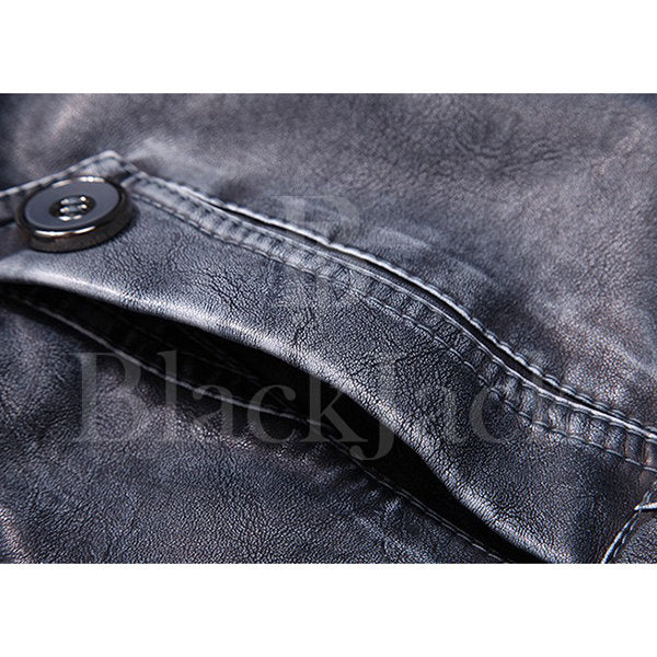 Biker’s leather belt thick Jacket|BlackJack Leathers 