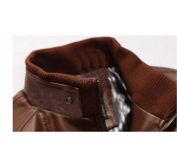 Slim Fit Bikerjacke aus Rindsleder für Herren