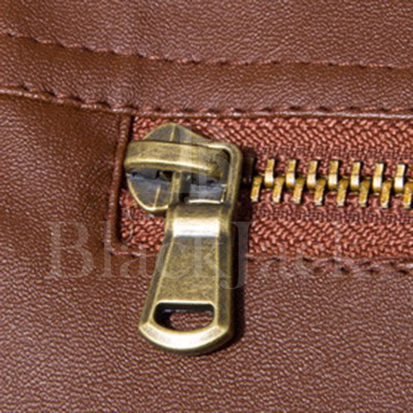 Stylish Chest Pocket Leather Jacket|BlackJack Leathers 