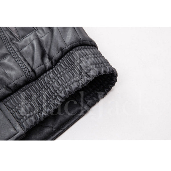 Black Fold Metal Coat Leather Jacket|BlackJack Leathers 