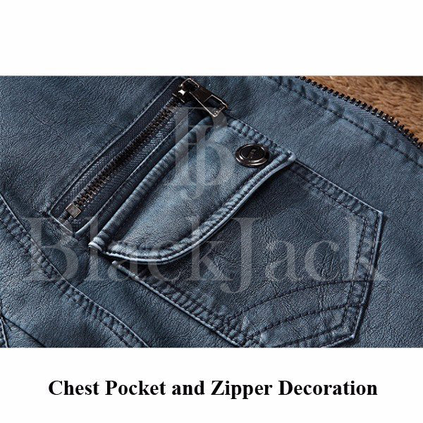 Multi Pockets Epualets Leather Jacket|BlackJack Leathers 