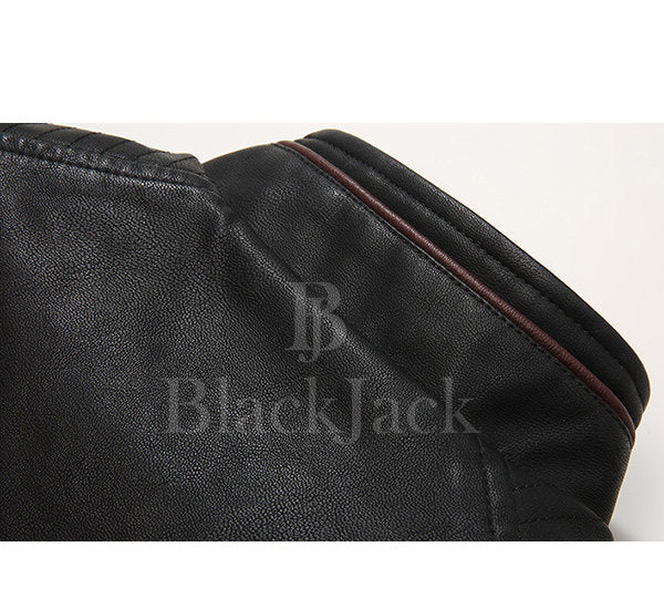 Warm Pockets Washable Leather Jacket|BlackJack Leathers 