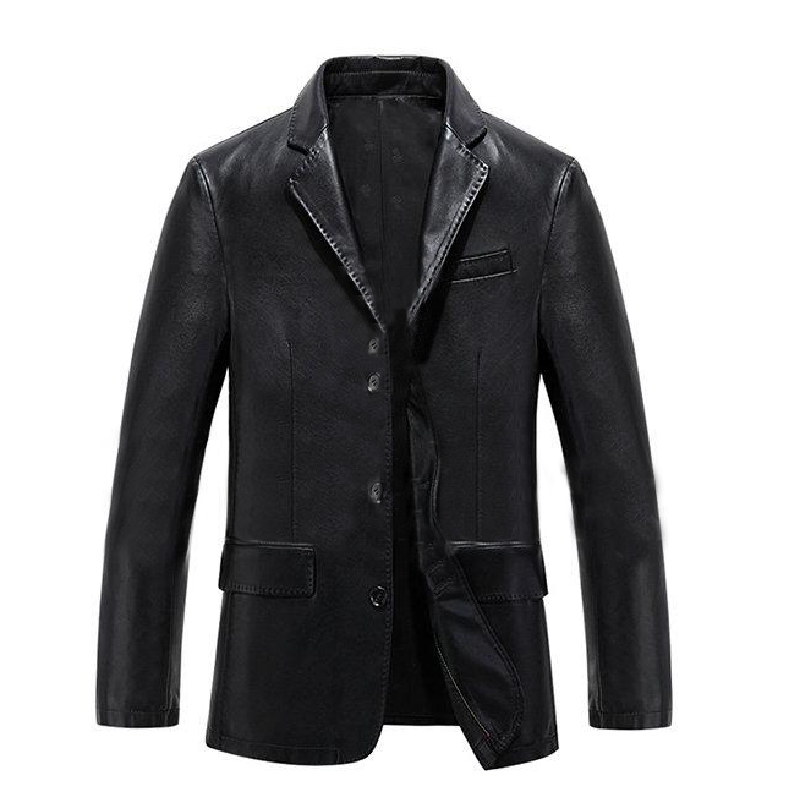 Black Fashion Blazer Leather Jacket