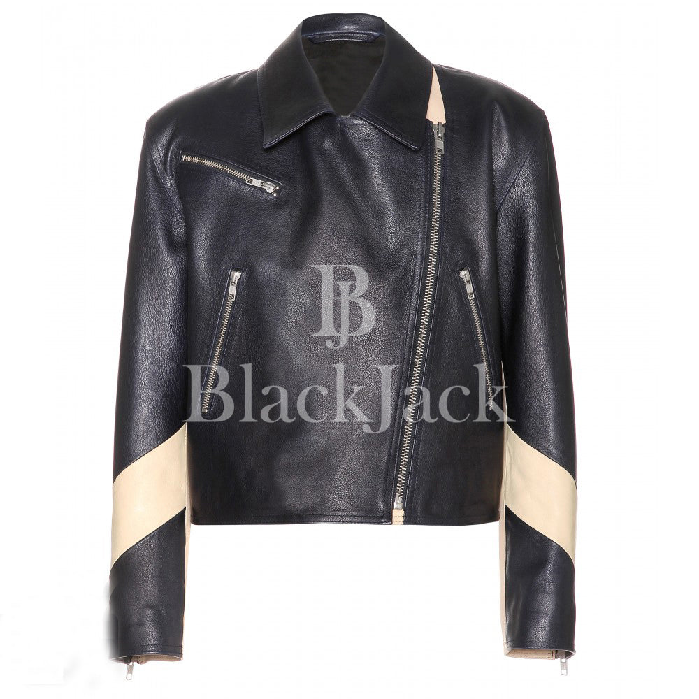 Jossete Biker Sheep Leather Jacket|BlackJack Leathers 