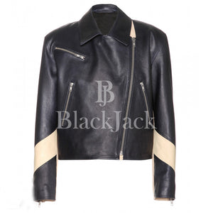 Jossete Biker Sheep Leather Jacket|BlackJack Leathers 