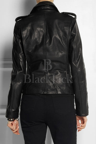 Classic Moto Biker Leather Jacket|BlackJack Leathers 