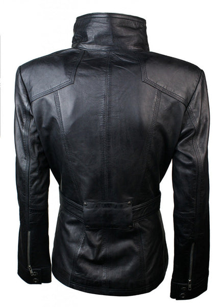 Women Military Slim fit Leather Jacket