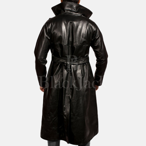 Dracullum Black Natural Sheep Leather Coat