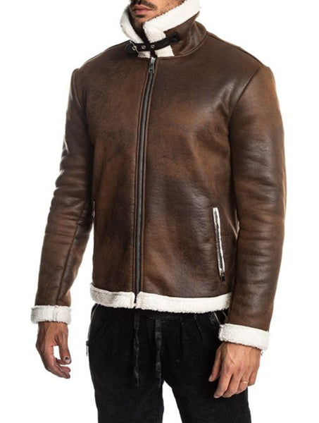 Men's Alberto Aviator Leather Jacket