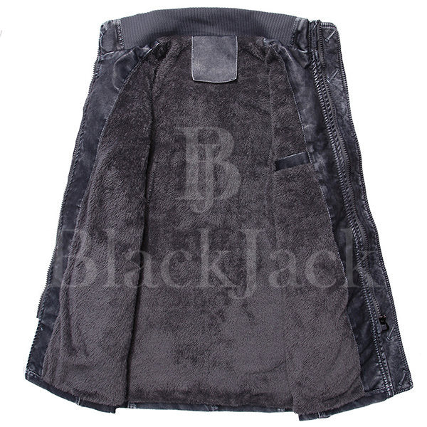 Biker’s leather belt thick Jacket|BlackJack Leathers 