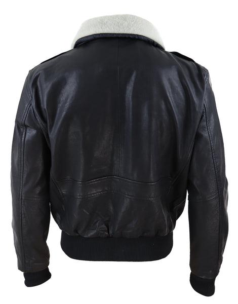 A2 Black Bomber leather jacket