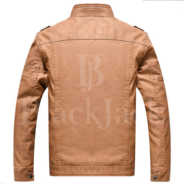 Vintage Faux Leather Biker Jacket|BlackJack Leathers 