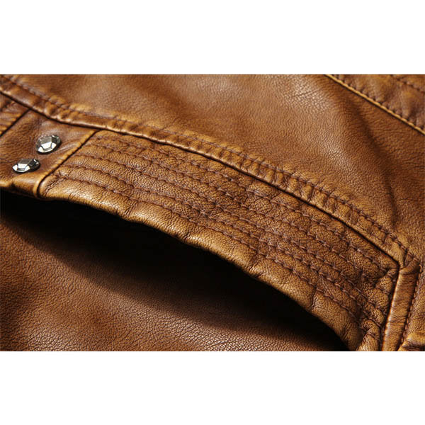 Biker Stand Collar Leather Jacket|BlackJack Leathers 