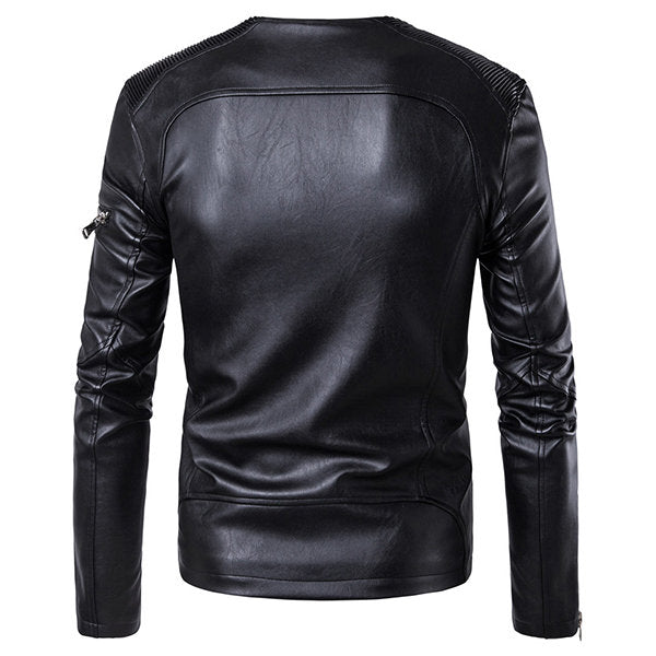 Zipper Black Sheep Leather Jacket|BlackJack Leathers 