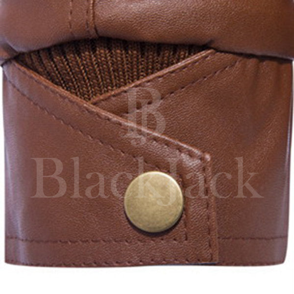 Stylish Chest Pocket Leather Jacket|BlackJack Leathers 