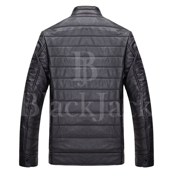 Premium Chest Pockets Leather Jacket|BlackJack Leathers 