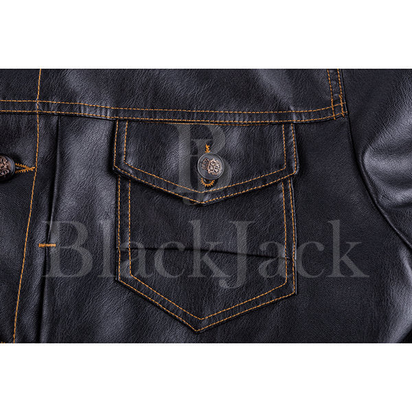 Casual Moto Multi-Pockets Leather Jacket|BlackJack Leathers 