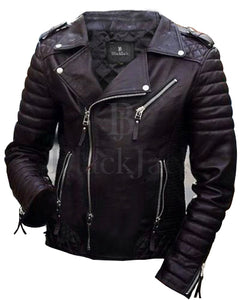 Cowhide Quilted Biker Leather Jacket – Black Jack Leathers Cowhide Quilted Biker Leather Jacket – Black Jack Leathers