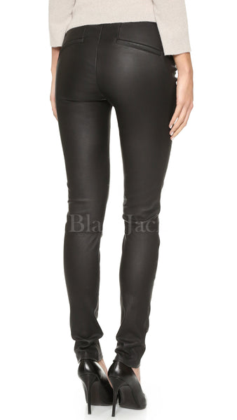 Helmut Lang Stretch Leather Pants