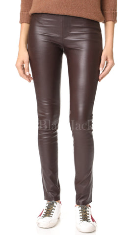 Mocca Leather Leggings