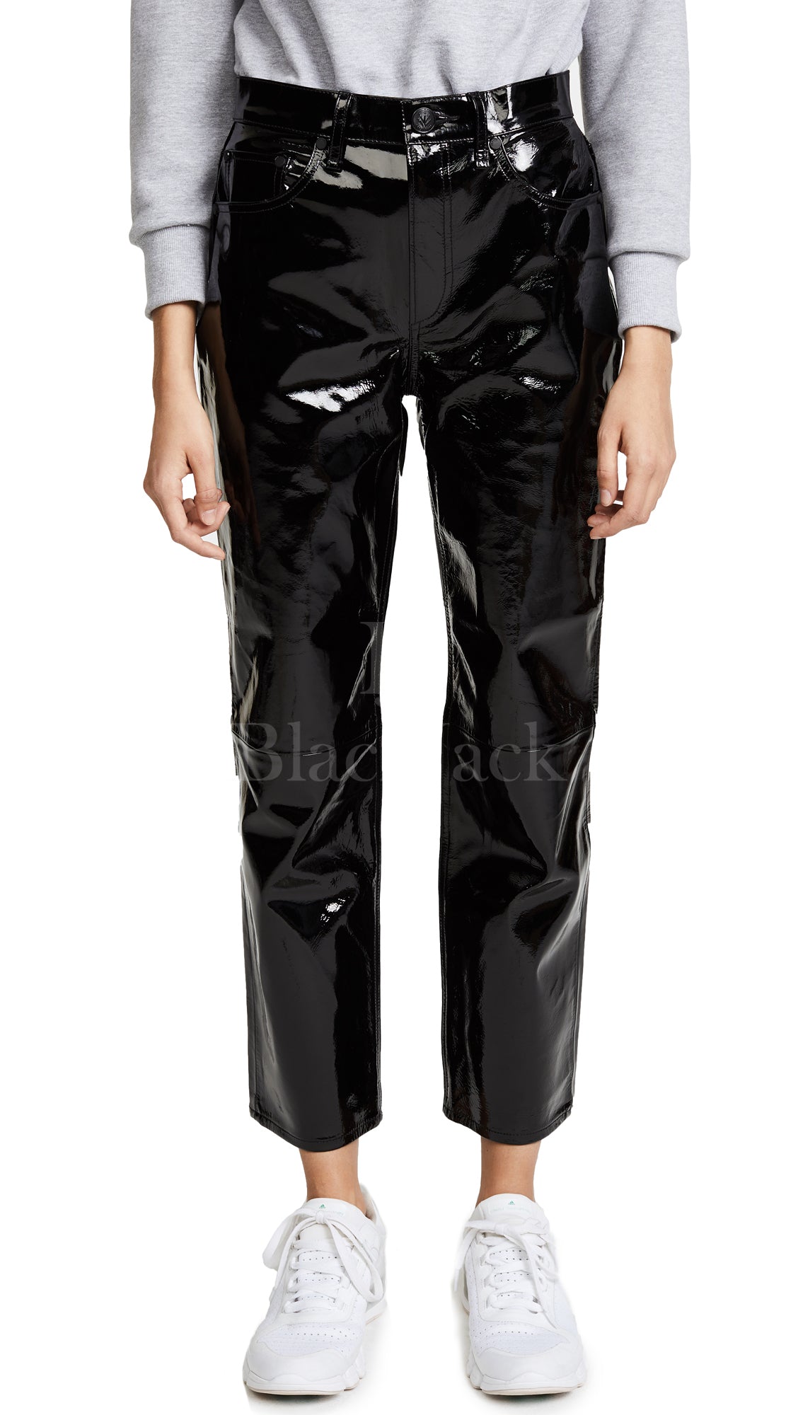 Lustrous Leather Pants